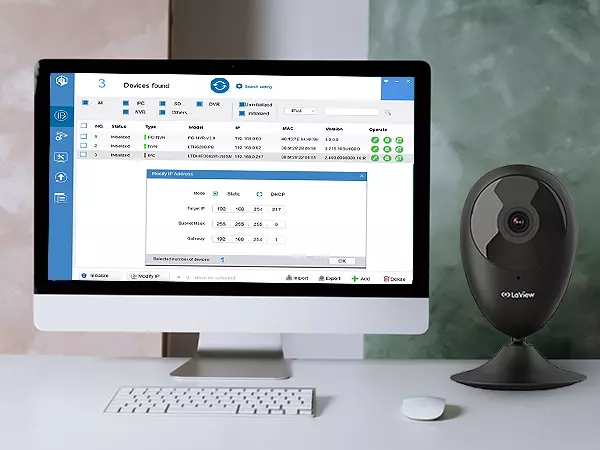 find LaView security camera IP address